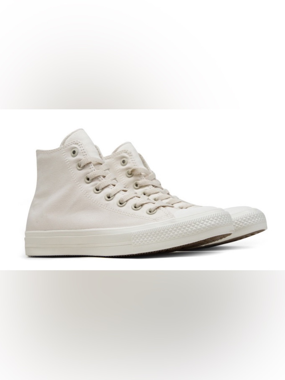 Converse Chuck Taylor All Star 2 High-Top Canvas Sneakers in Parchment Off-White
